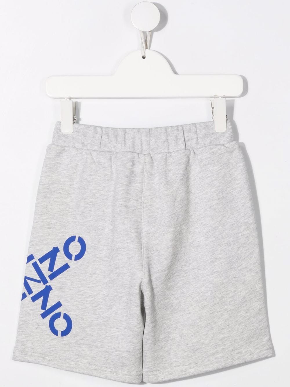 Shop Kenzo Logo-print Shorts In Grey