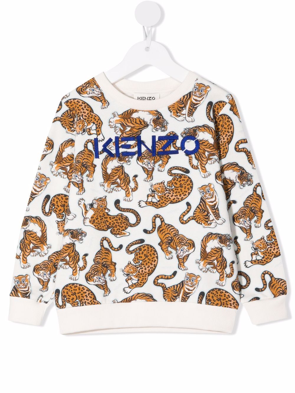 

Kenzo Kids sudadera con bordado Tigre - Blanco