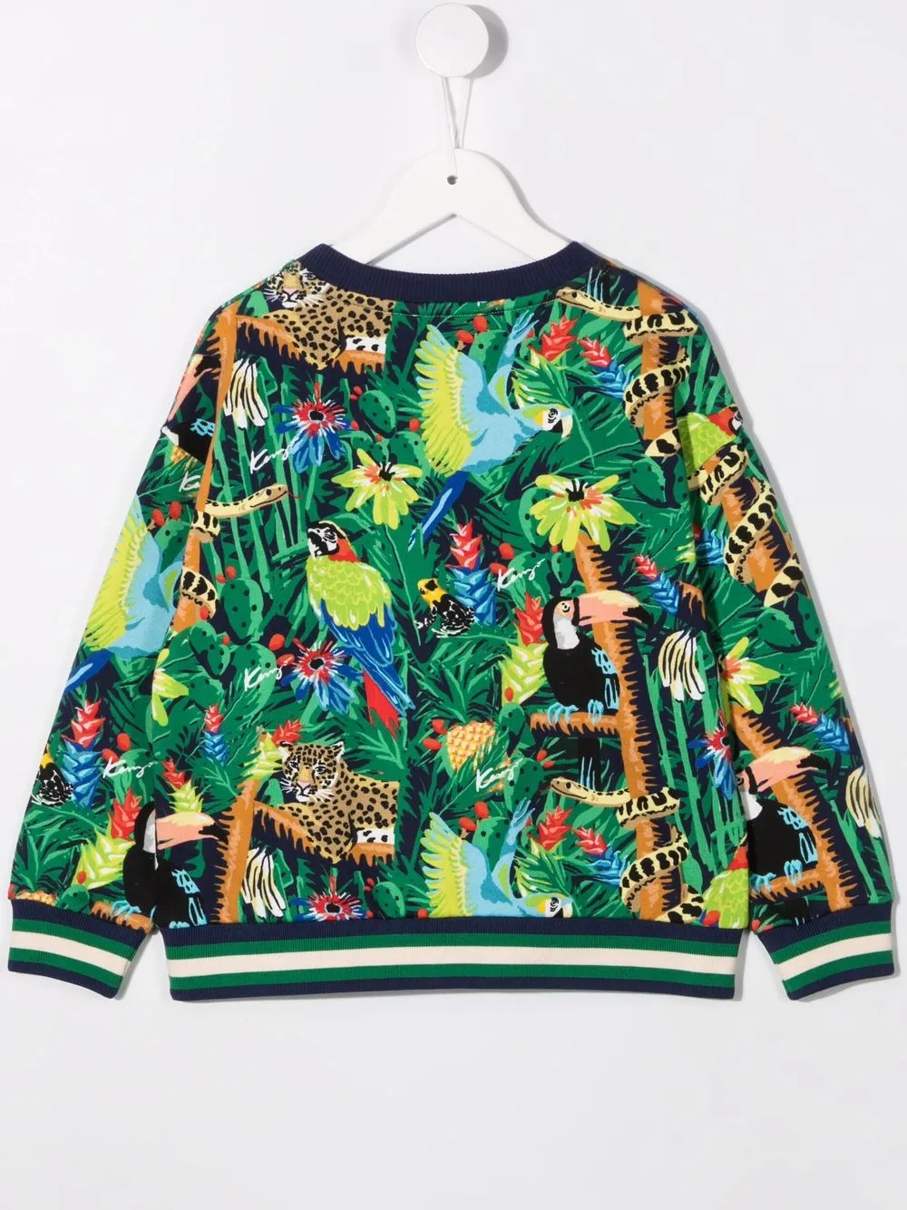 фото Kenzo kids толстовка с графичным принтом