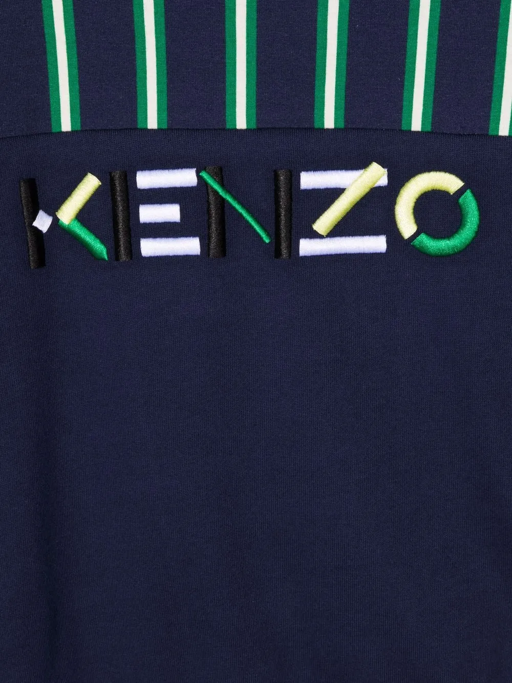 фото Kenzo kids толстовка в полоску с вышитым логотипом