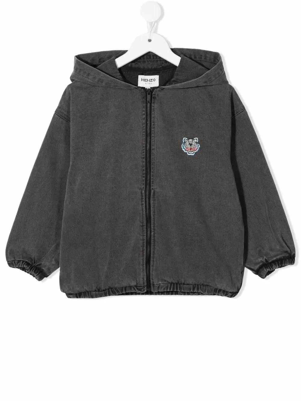 

Kenzo Kids hoodie con motivo Tigre - Gris