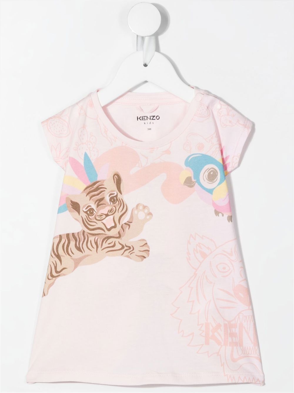 Kenzo Kids Jurk met print - Roze