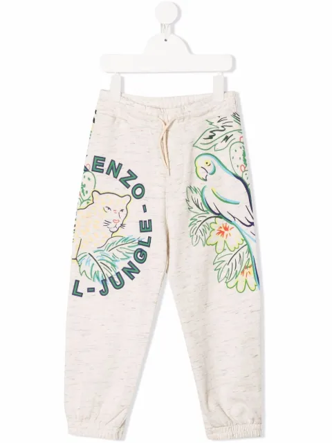Kenzo Kids بنطال رياضي قطن بطبعة حيوان