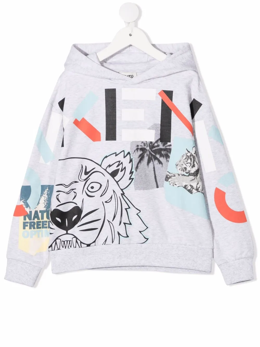 фото Kenzo kids худи с принтом tiger