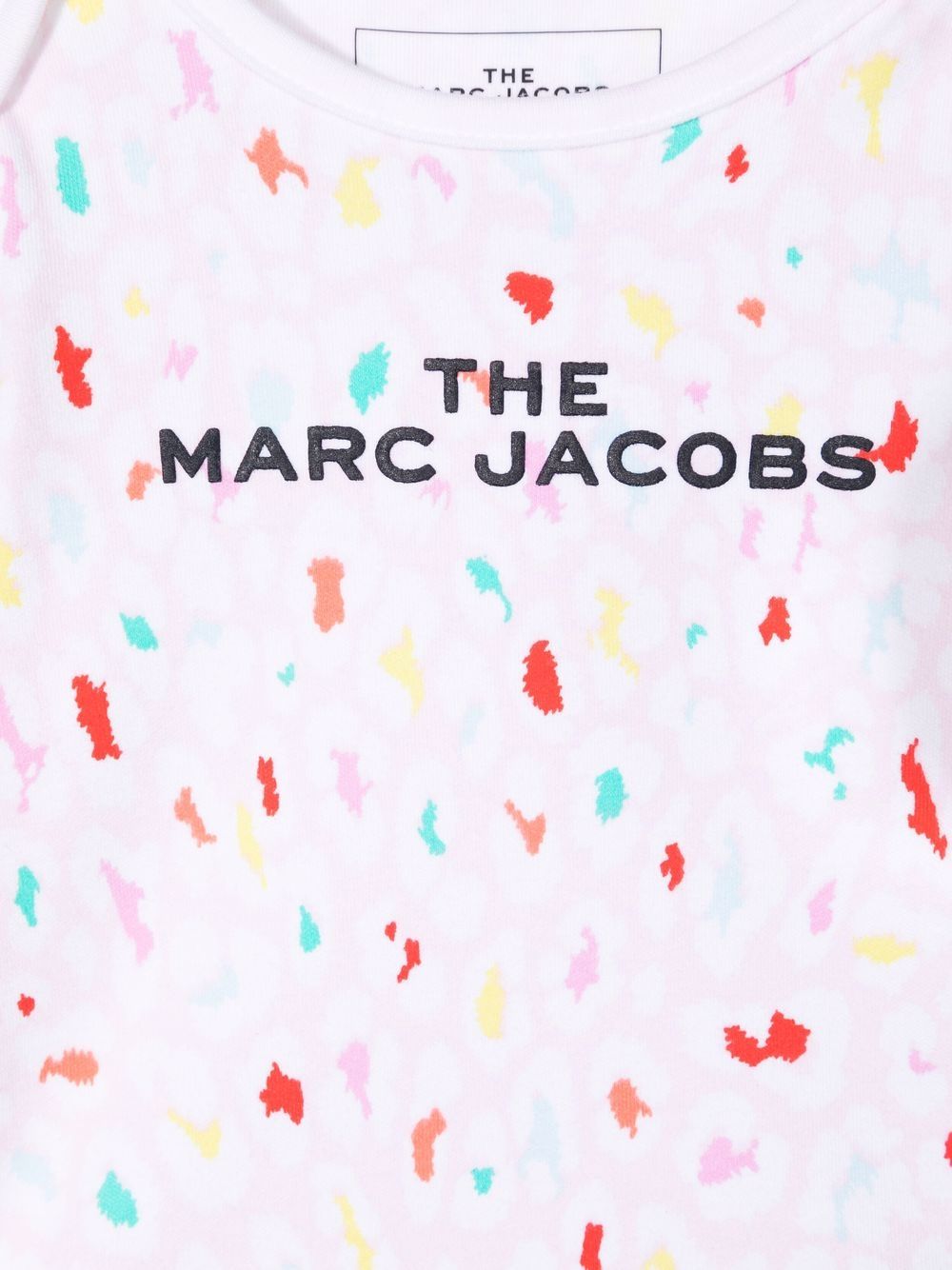 фото The marc jacobs kids комплект из боди и шапки с принтом