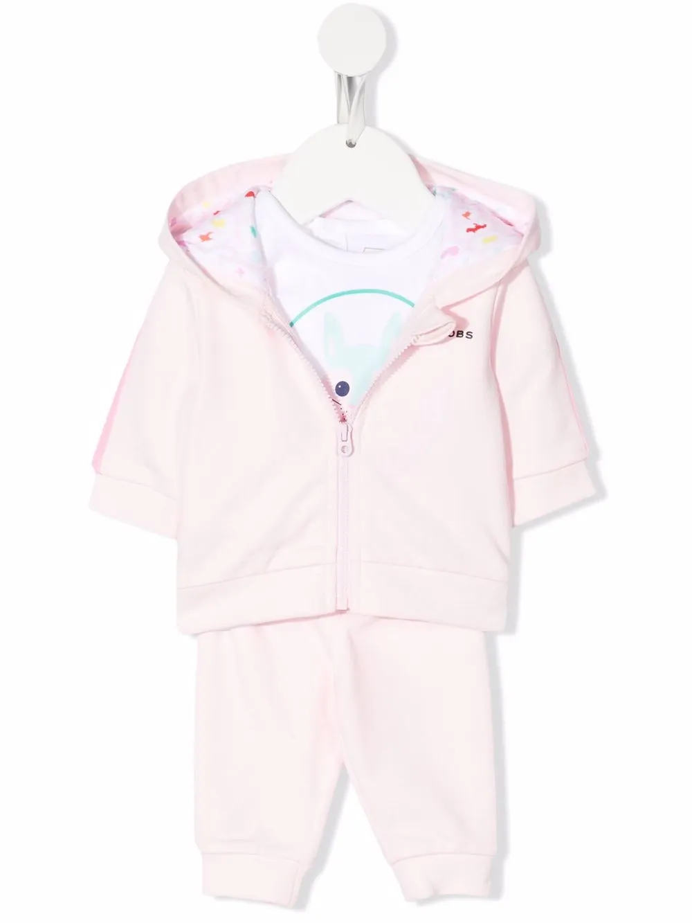

Marc Jacobs Kids traje deportivo con logo estampado - Rosado