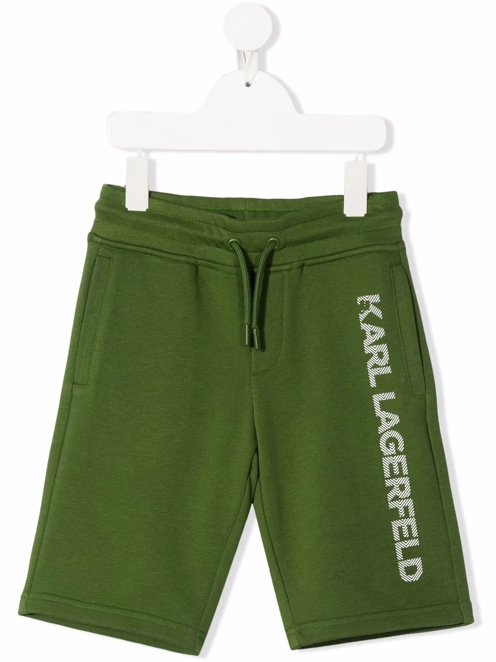 

Karl Lagerfeld Kids shorts deportivos con logo estampado - Verde