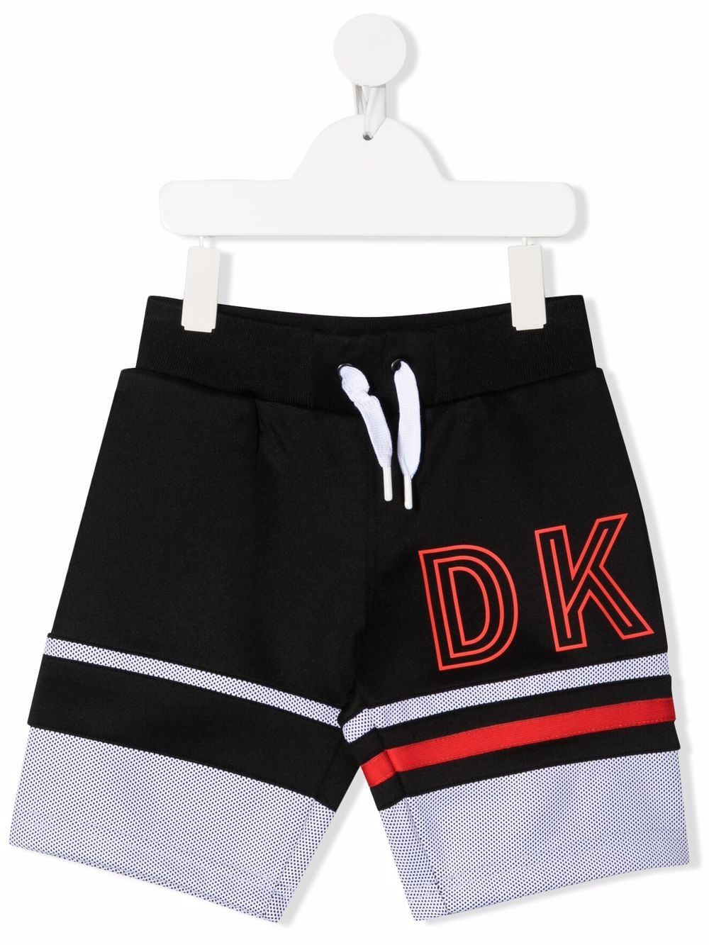 

Dkny Kids shorts deportivos con logo estampado - Negro