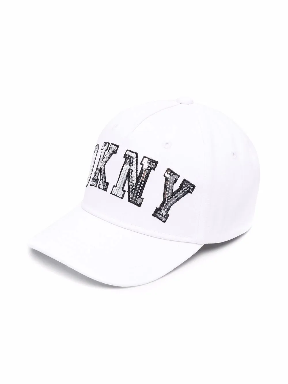 

Dkny Kids sequin-embellished logo baseball cap - White
