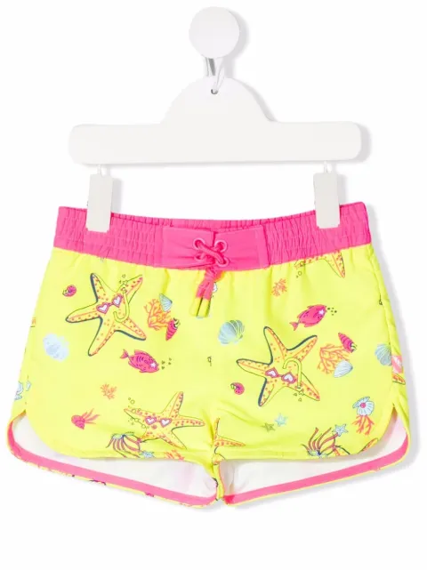 Billieblush shorts con estampado de estrellas de mar