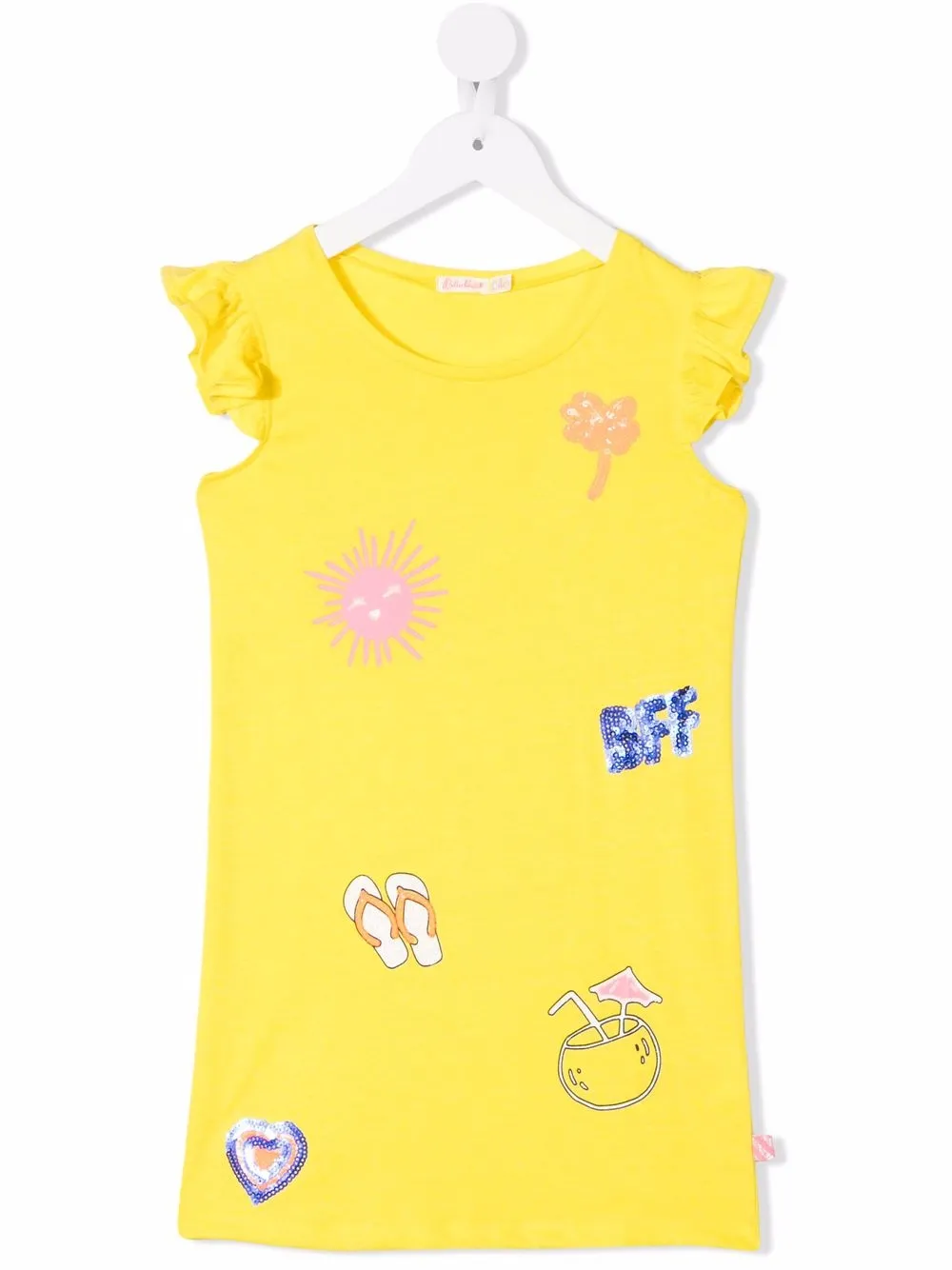 

Billieblush sequin-patches ruffle-detail dress - Yellow