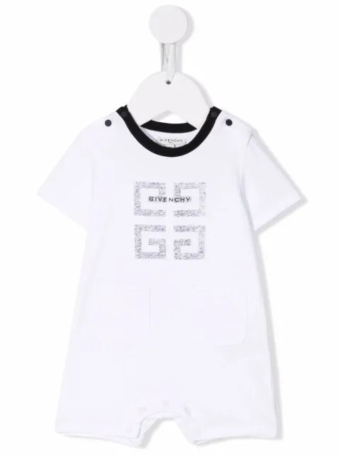 Givenchy Kids logo-print cotton romper 