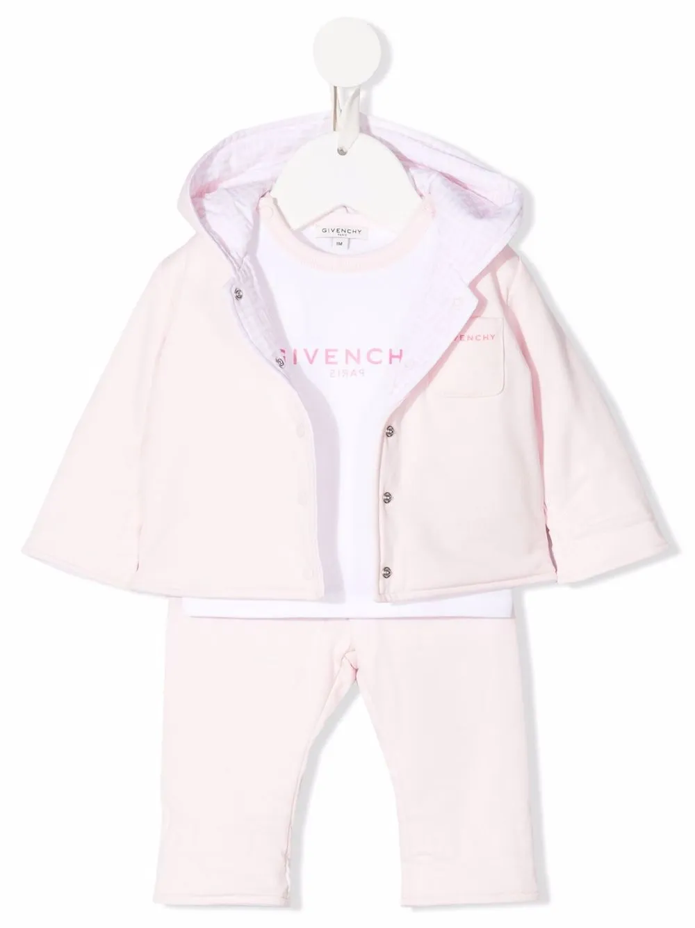 

Givenchy Kids all-over 4G motif reversible three-piece set - Pink