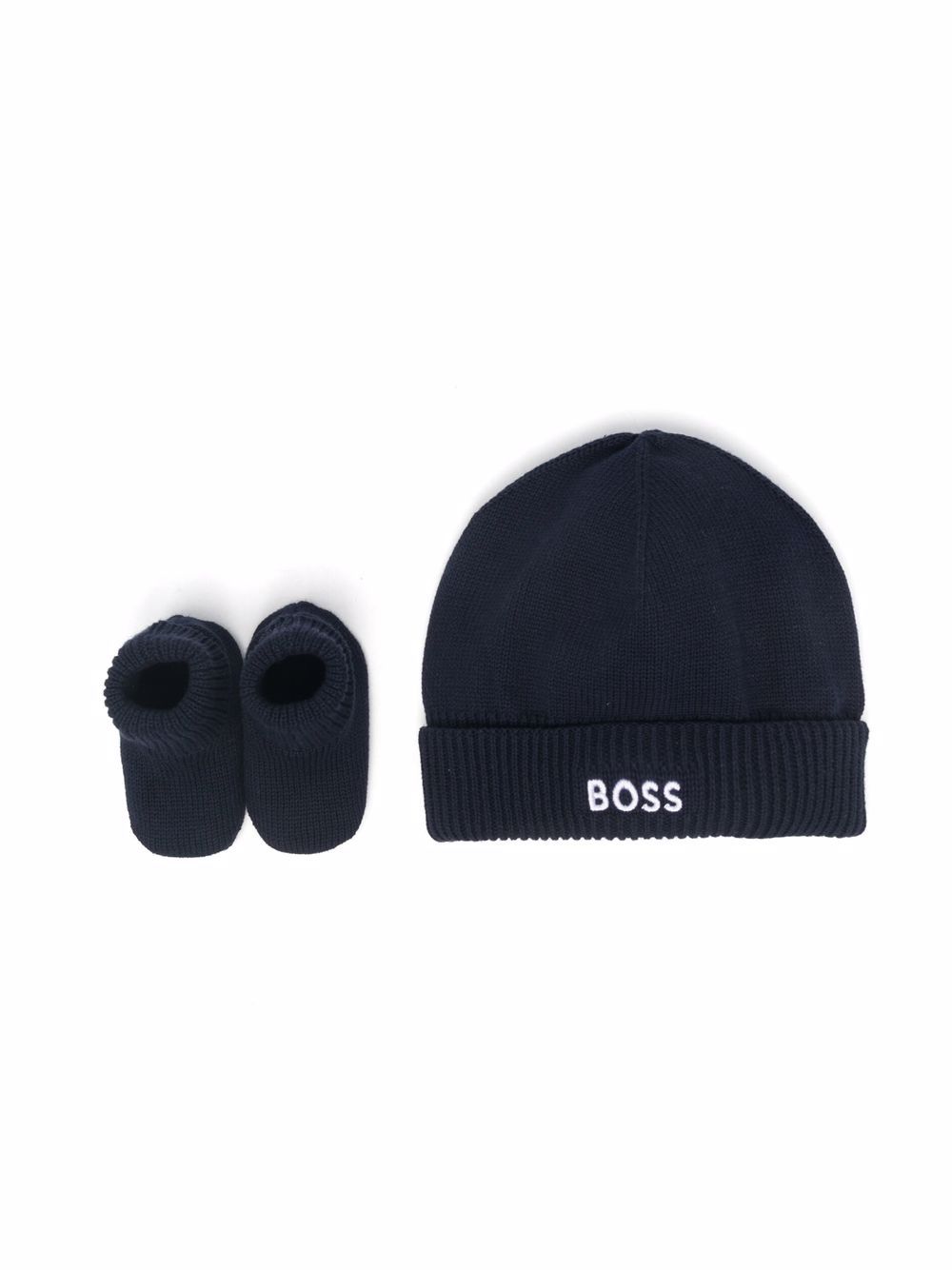 фото Boss kidswear комплект из шапки и пинеток с вышитым логотипом