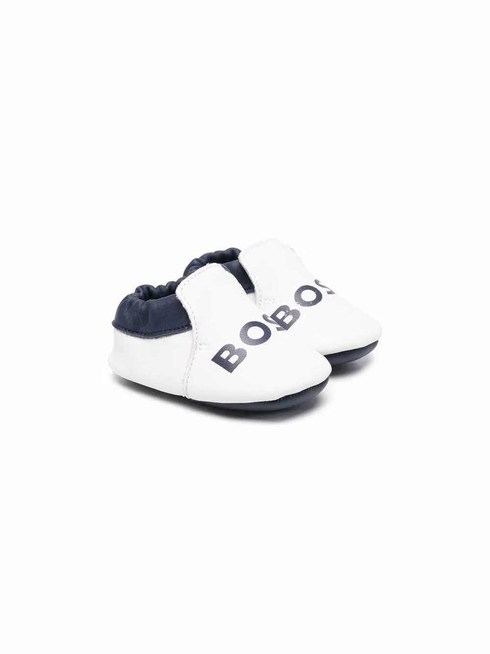 

BOSS Kidswear tenis slip-on con logo estampado - Blanco