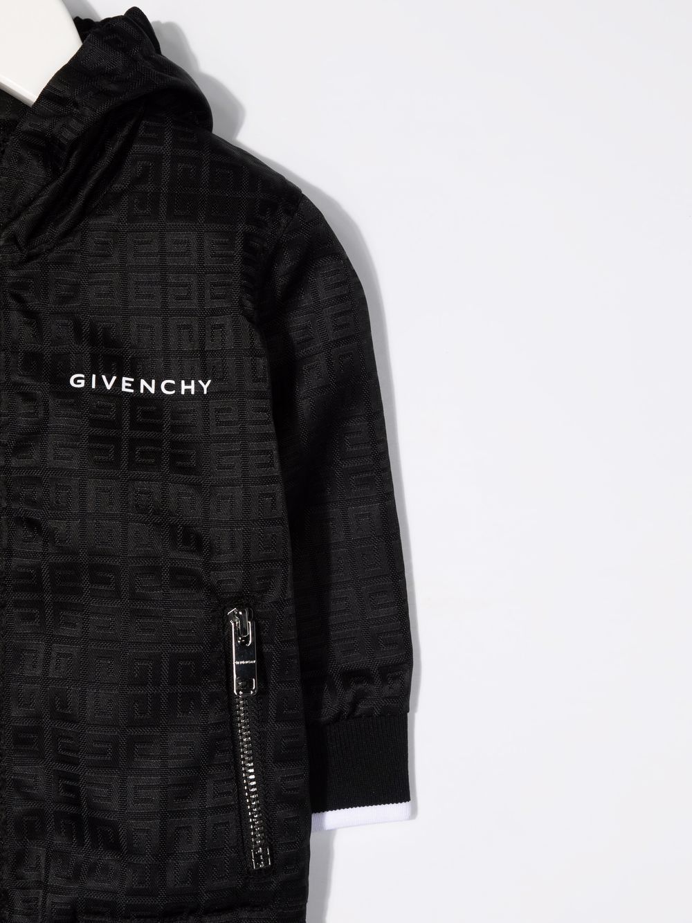 фото Givenchy kids куртка с капюшоном и логотипом