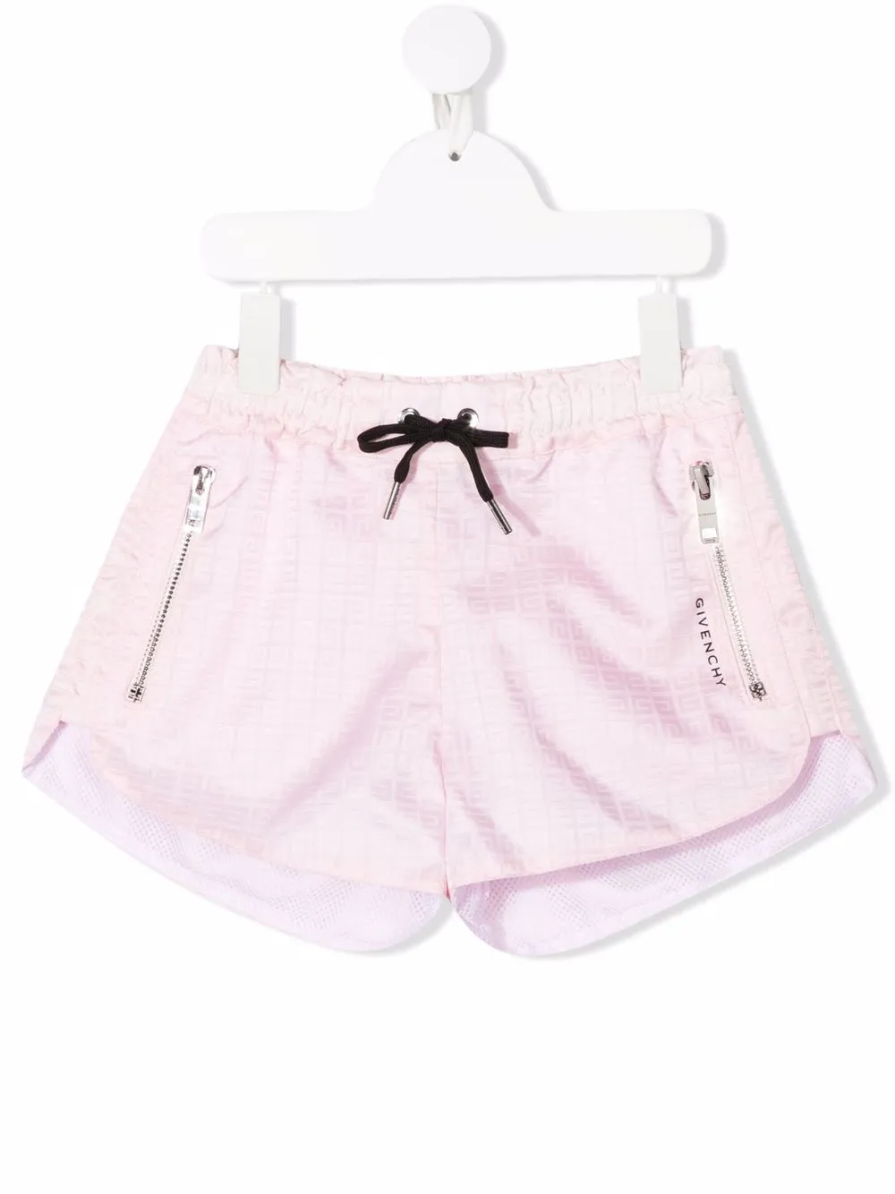 

Givenchy Kids shorts con cordones en la pretina - Rosado