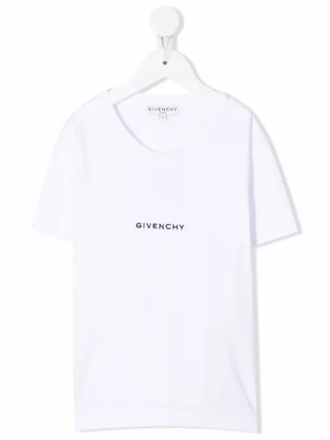 Givenchy Kids logo-embroidered cotton T-shirt 