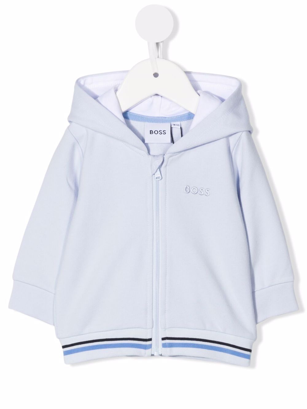 фото Boss kidswear embroidered-logo zip-up hoodie