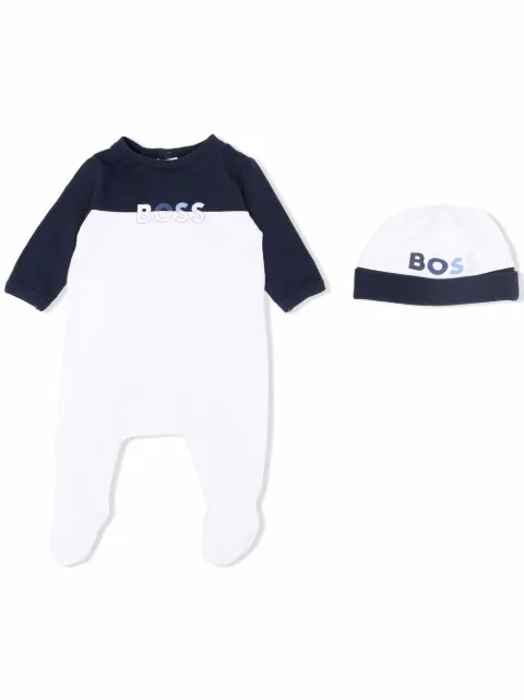 Boss Kids طقم بدلة أطفال بطبعة شعار الماركة