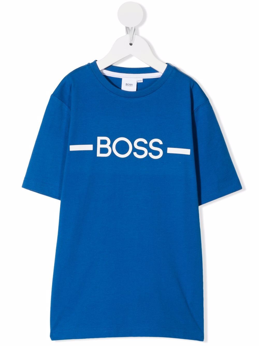 

BOSS Kidswear logo-print crewneck T-shirt - Blue