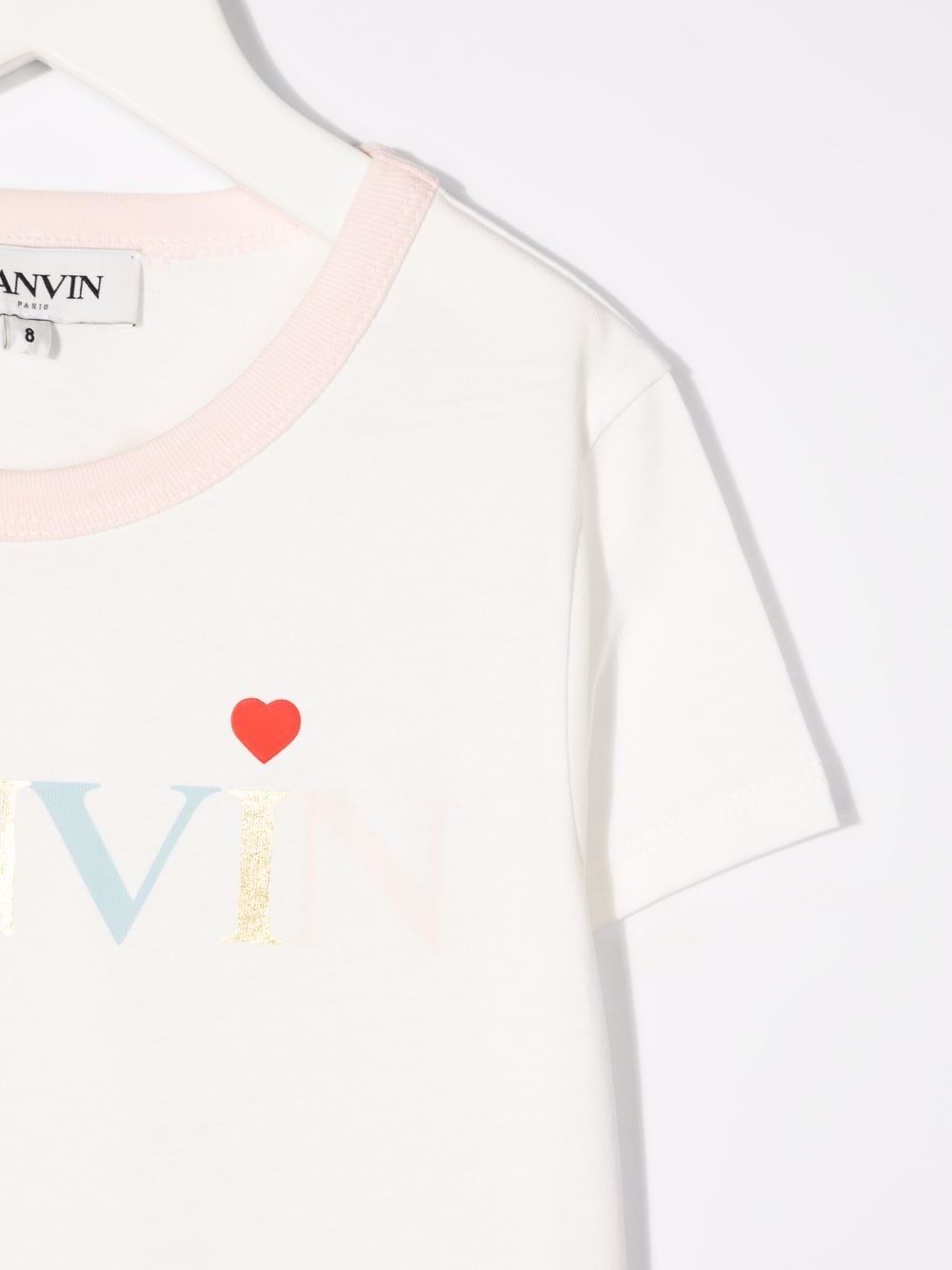 lanvin enfant logo-print organic cotton t-shirt - white