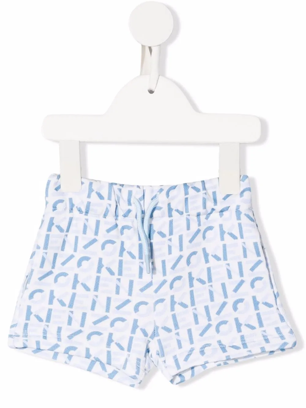 

Kenzo Kids shorts deportivos con logo estampado - Blanco