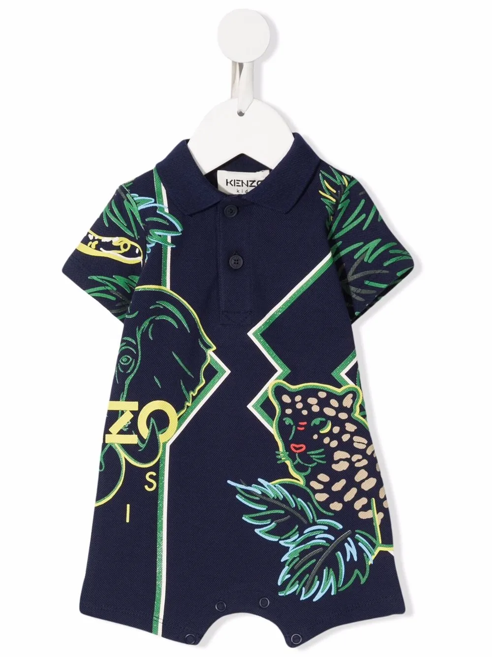 

Kenzo Kids romper con estampado de jungla - Azul