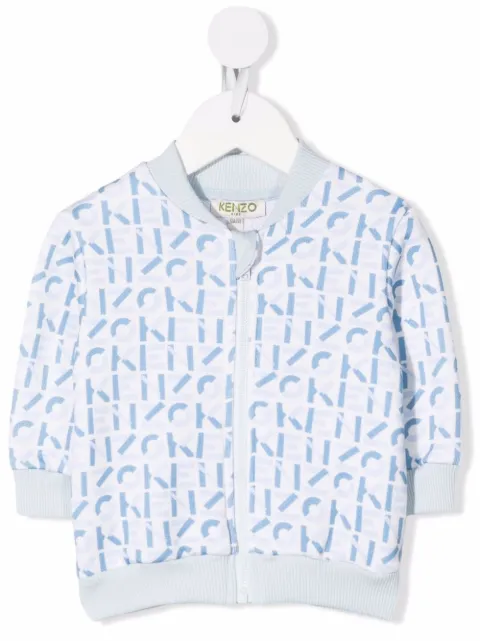 Kenzo Kids جاكيت بسحاب وطبعة شعار الماركة