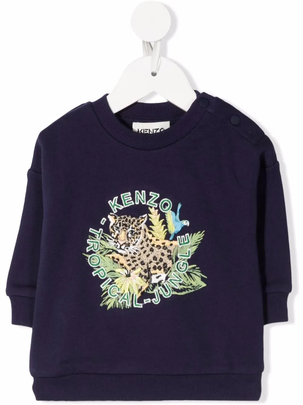 фото Kenzo kids толстовка с вышитым логотипом