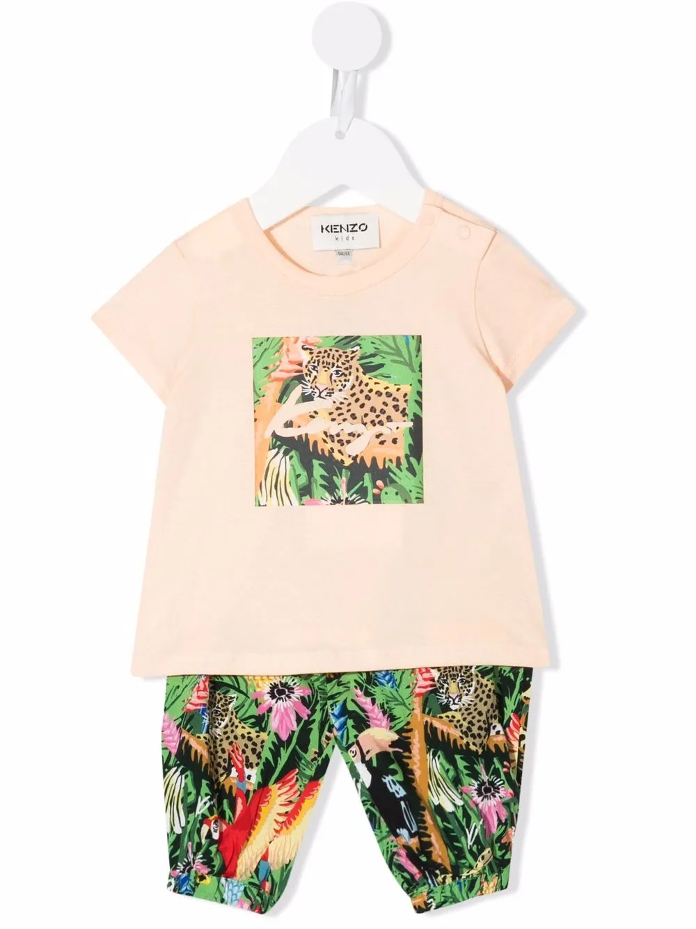 

Kenzo Kids animal-print two-piece set - Green