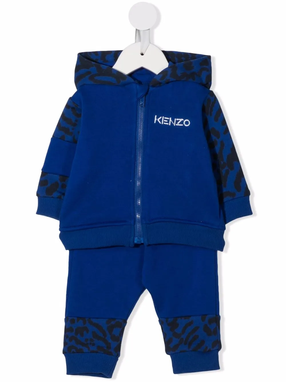 

Kenzo Kids traje deportivo con estampado Pop Tiger - Azul