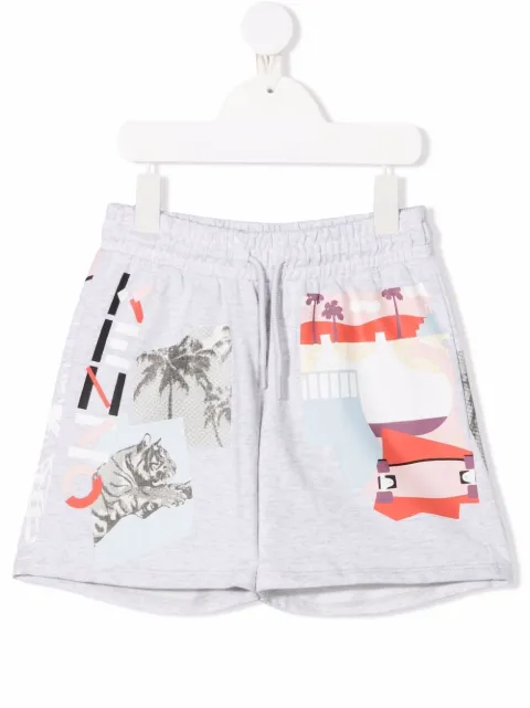 Kenzo Kids شورت بطبعة جرافيك