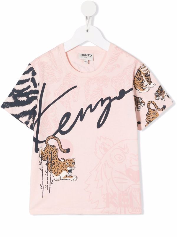 Gucci Kids tiger-print Cotton T-shirt - Farfetch