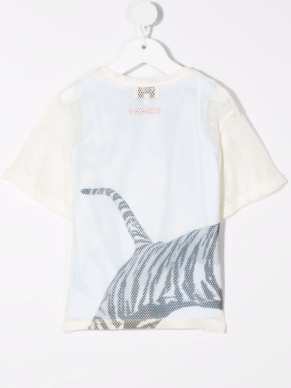 Kenzo Kids T-shirt met tijgerprint - Beige