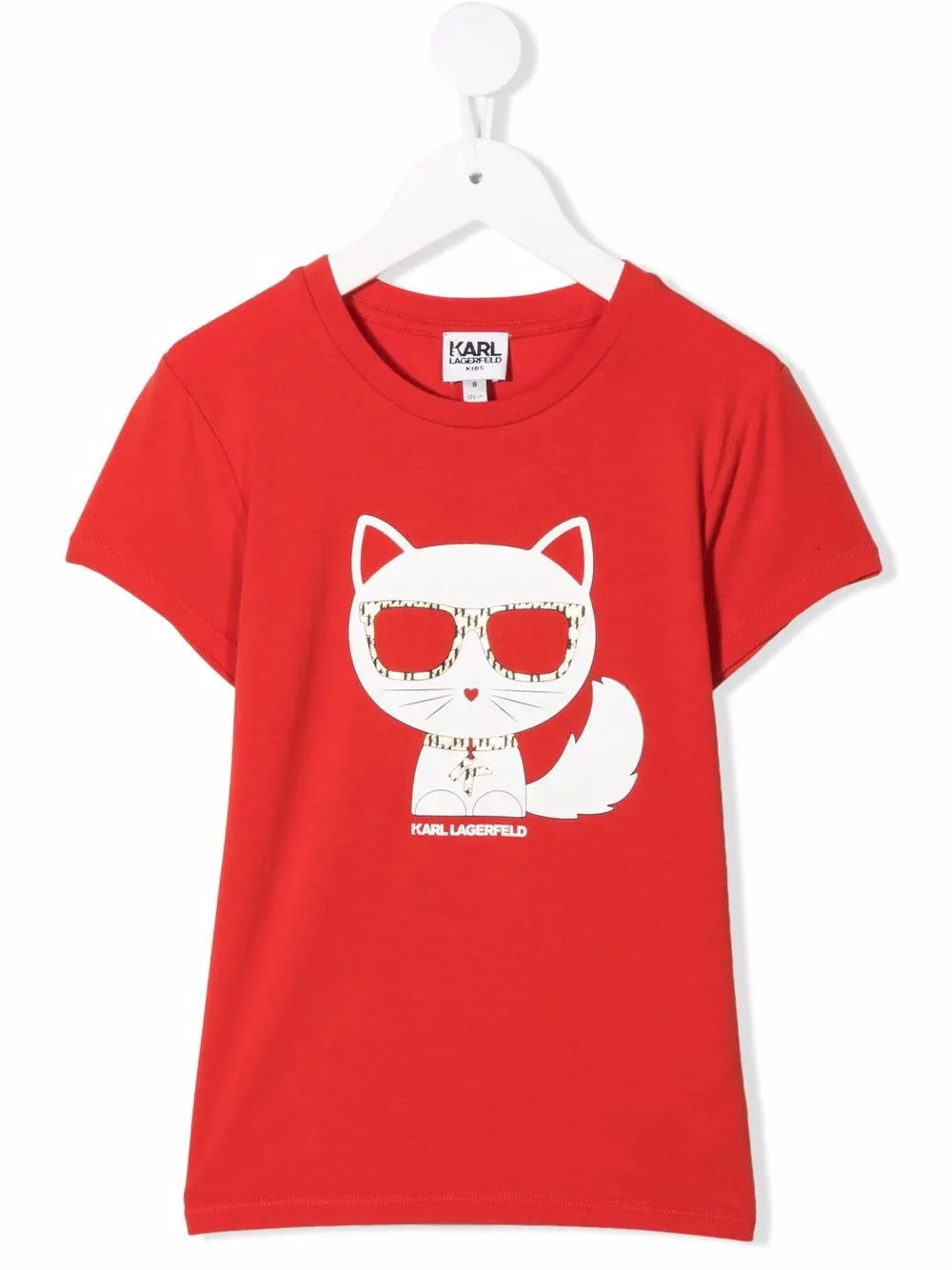 фото Karl lagerfeld kids футболка choupette с круглым вырезом