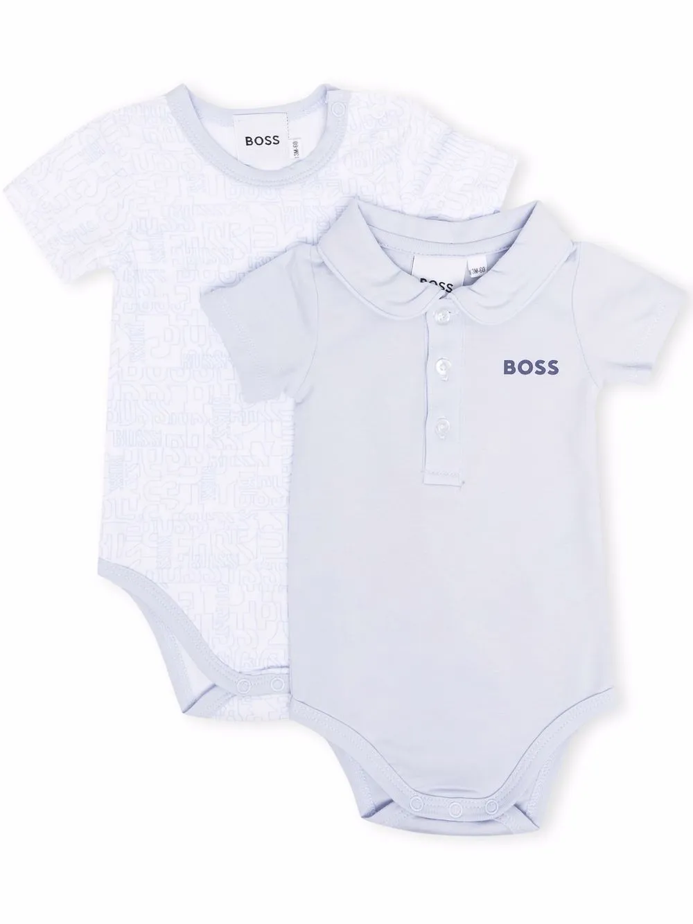 

BOSS Kidswear logo print pack of 2 bodies - Blue