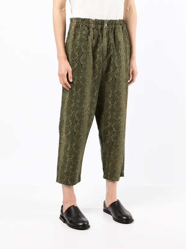 YMC Dum Dum snakeskin-effect Tapered 