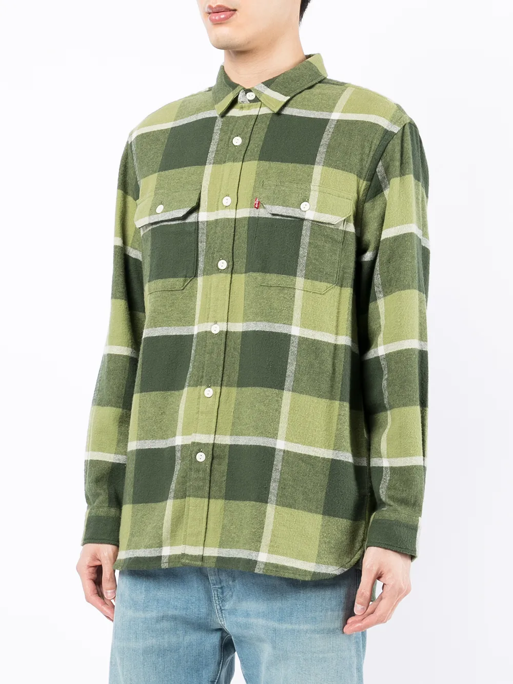фото Levi's клетчатая рубашка с длинными рукавами