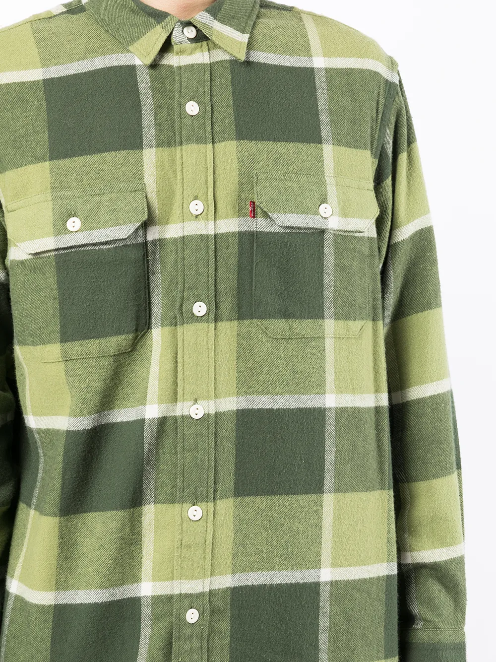 фото Levi's клетчатая рубашка с длинными рукавами