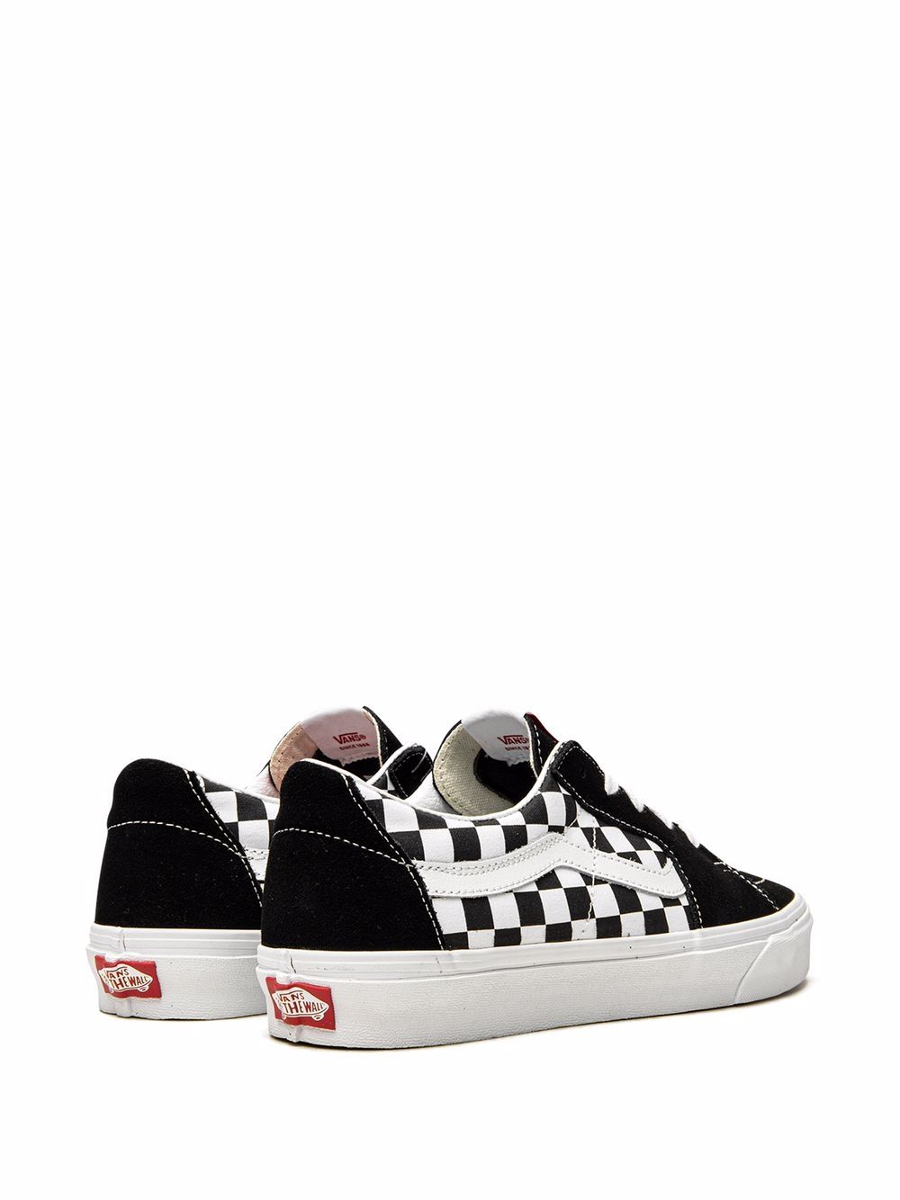 Shop Vans Sk8-low "black Checkerboard" Sneakers