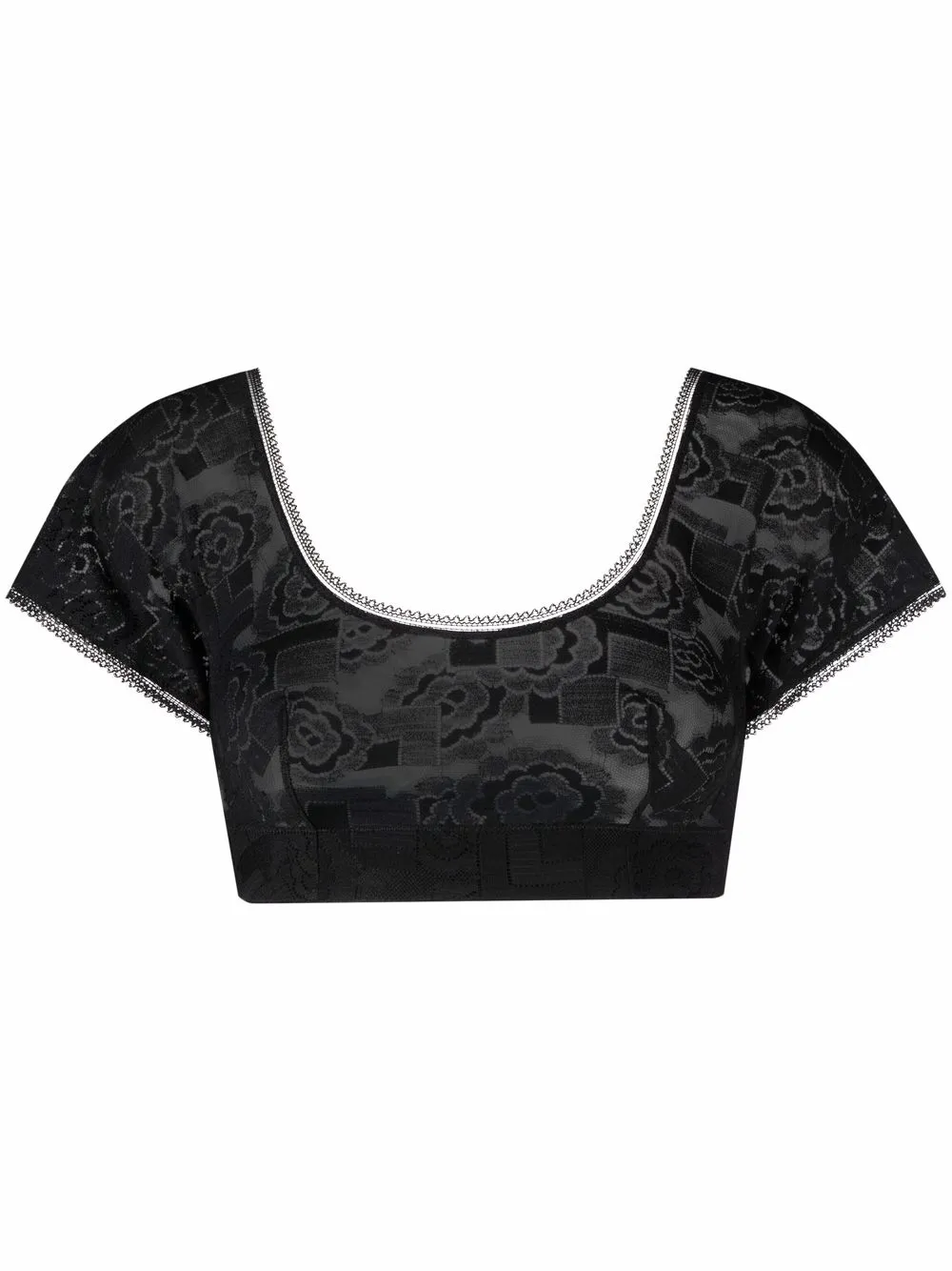 

ERES top estilo brasier Poudrier - Negro