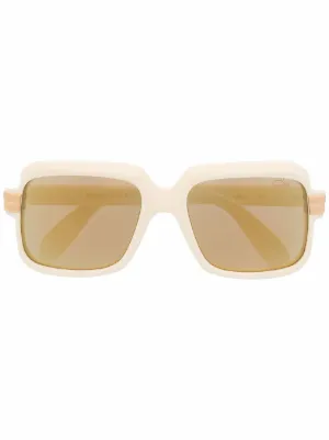 Kiko Kostadinov Octavia geometric-frame Sunglasses | Neutrals