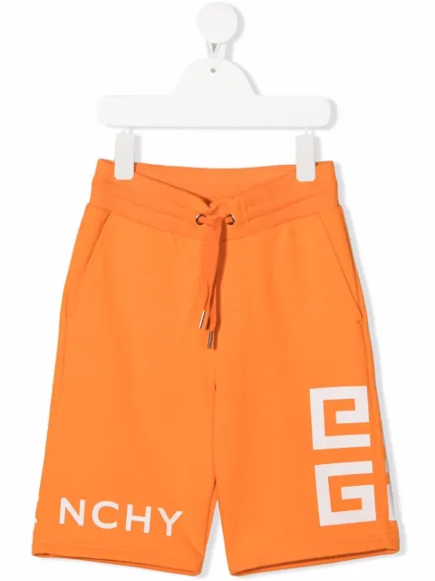 Givenchy Kids logo-print track shorts