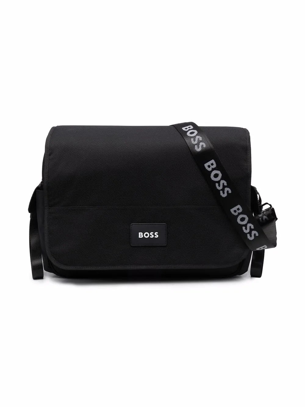 

BOSS Kidswear logo-patch changing bag - Black