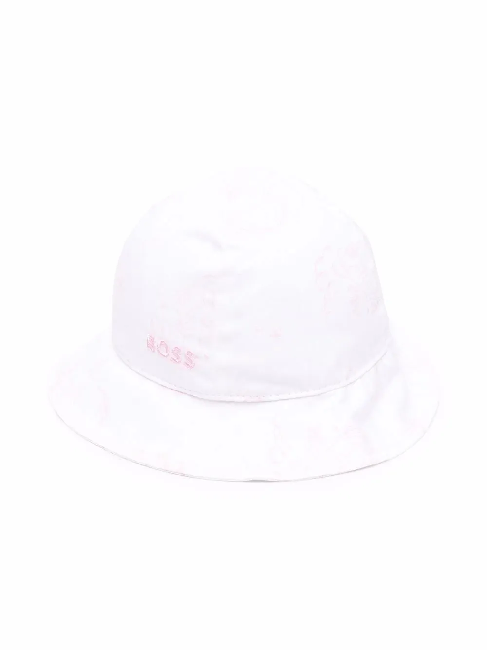 

BOSS Kidswear sombrero de verano con logo bordado - Blanco