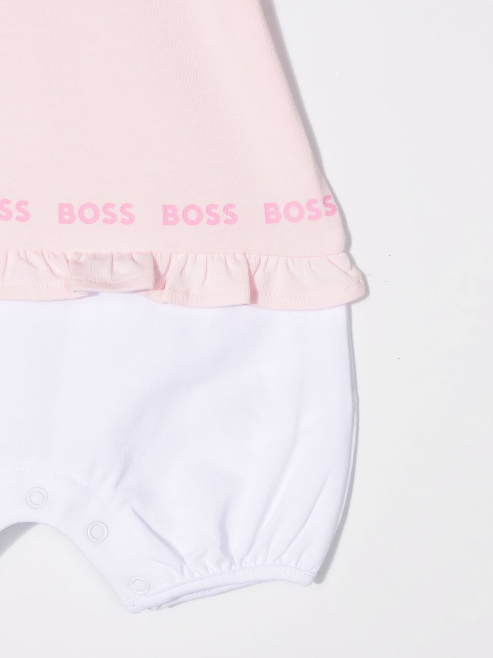 фото Boss kidswear двухцветный комбинезон с логотипом