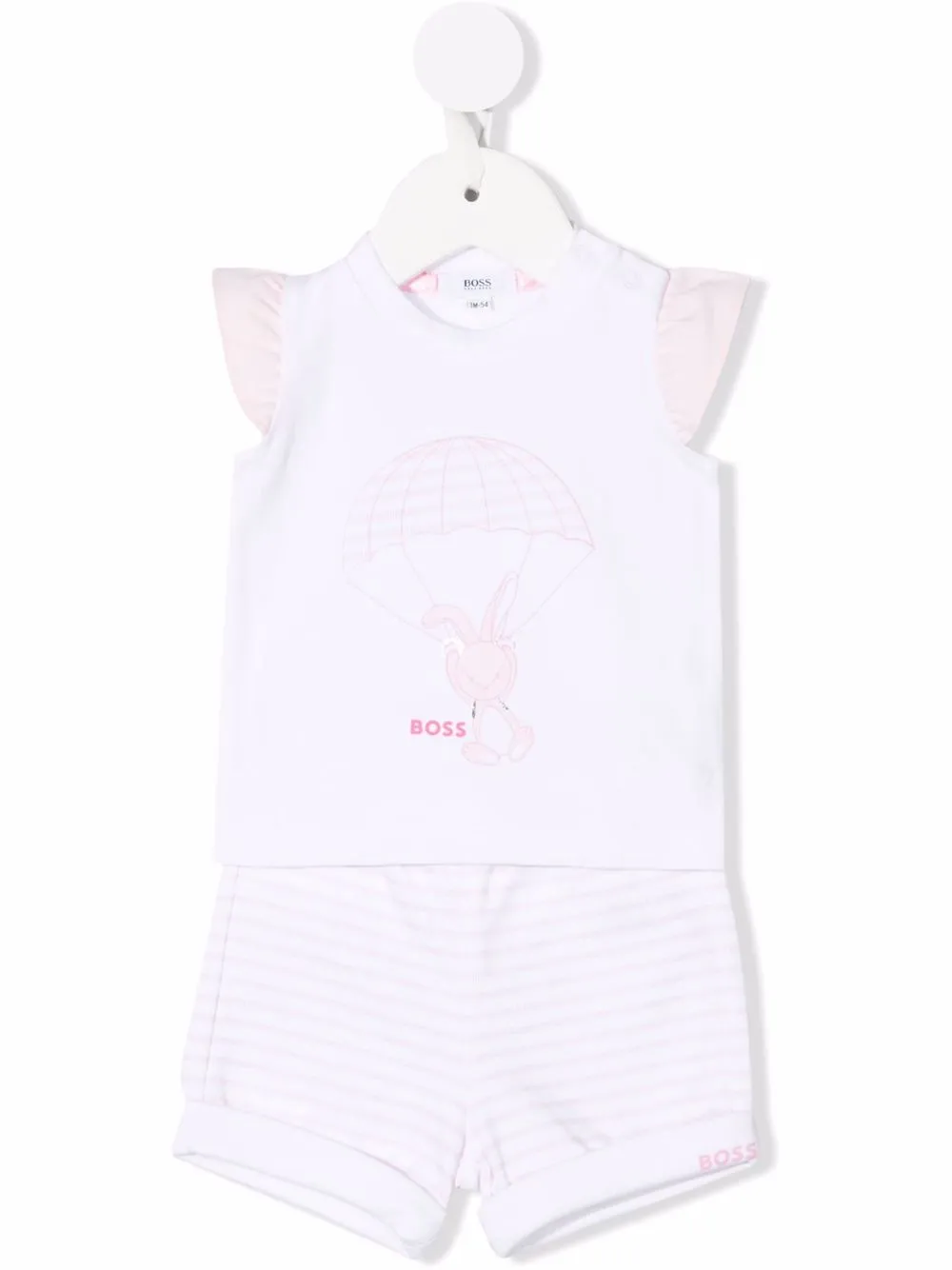 

BOSS Kidswear conjunto con motivo de conejito - Blanco