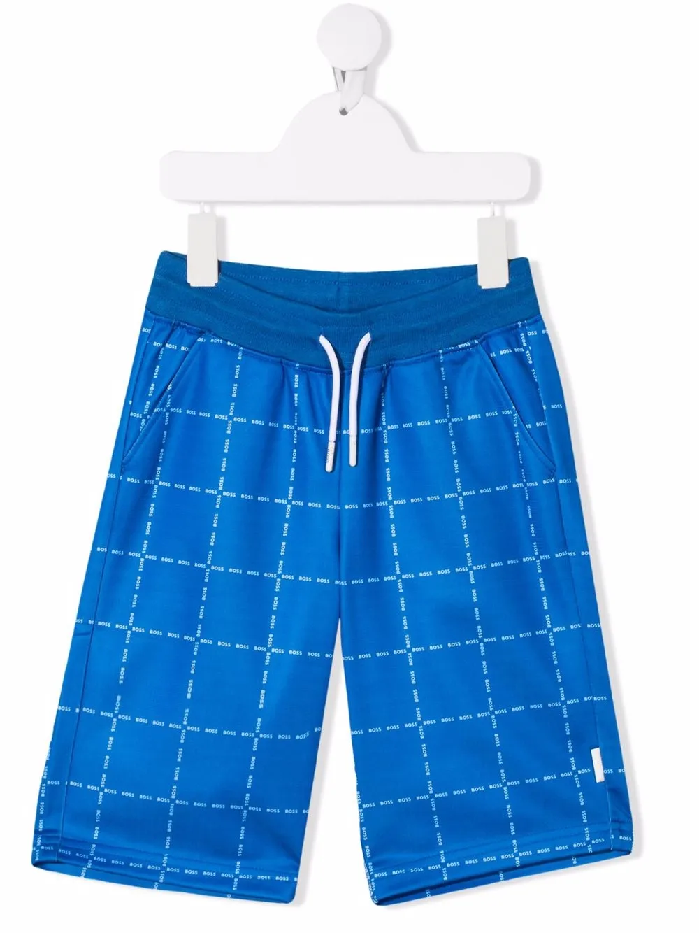 

BOSS Kidswear shorts deportivos con logo - Azul