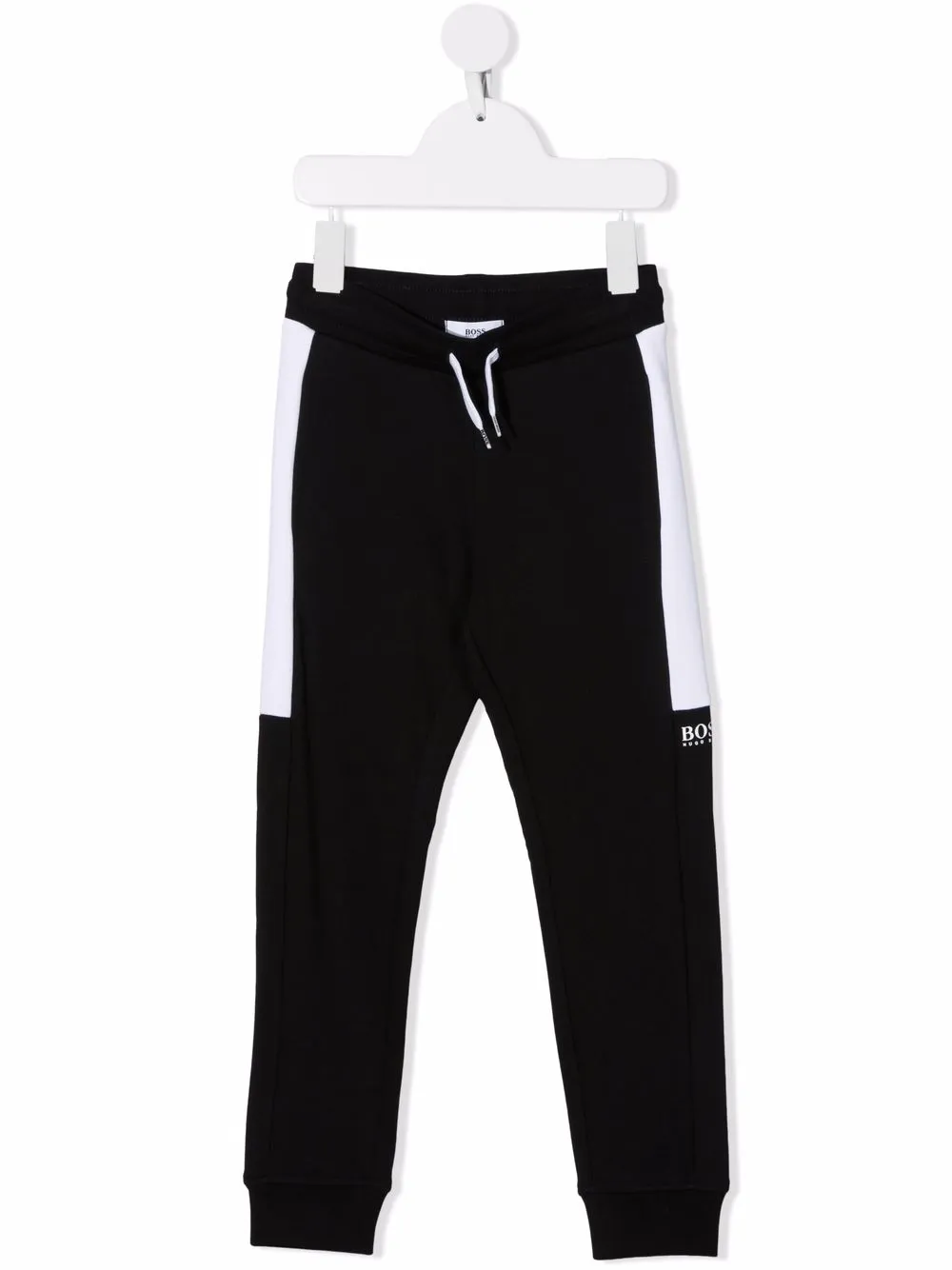 

BOSS Kidswear colour block track pants - Black